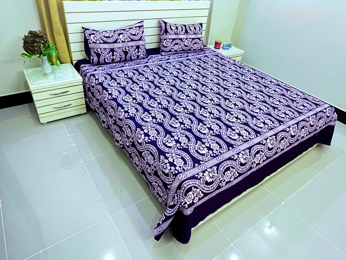 Sapphire Glow Bedsheet